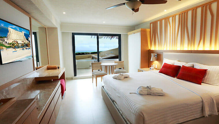 cancun beach ocean view jacuzzi room